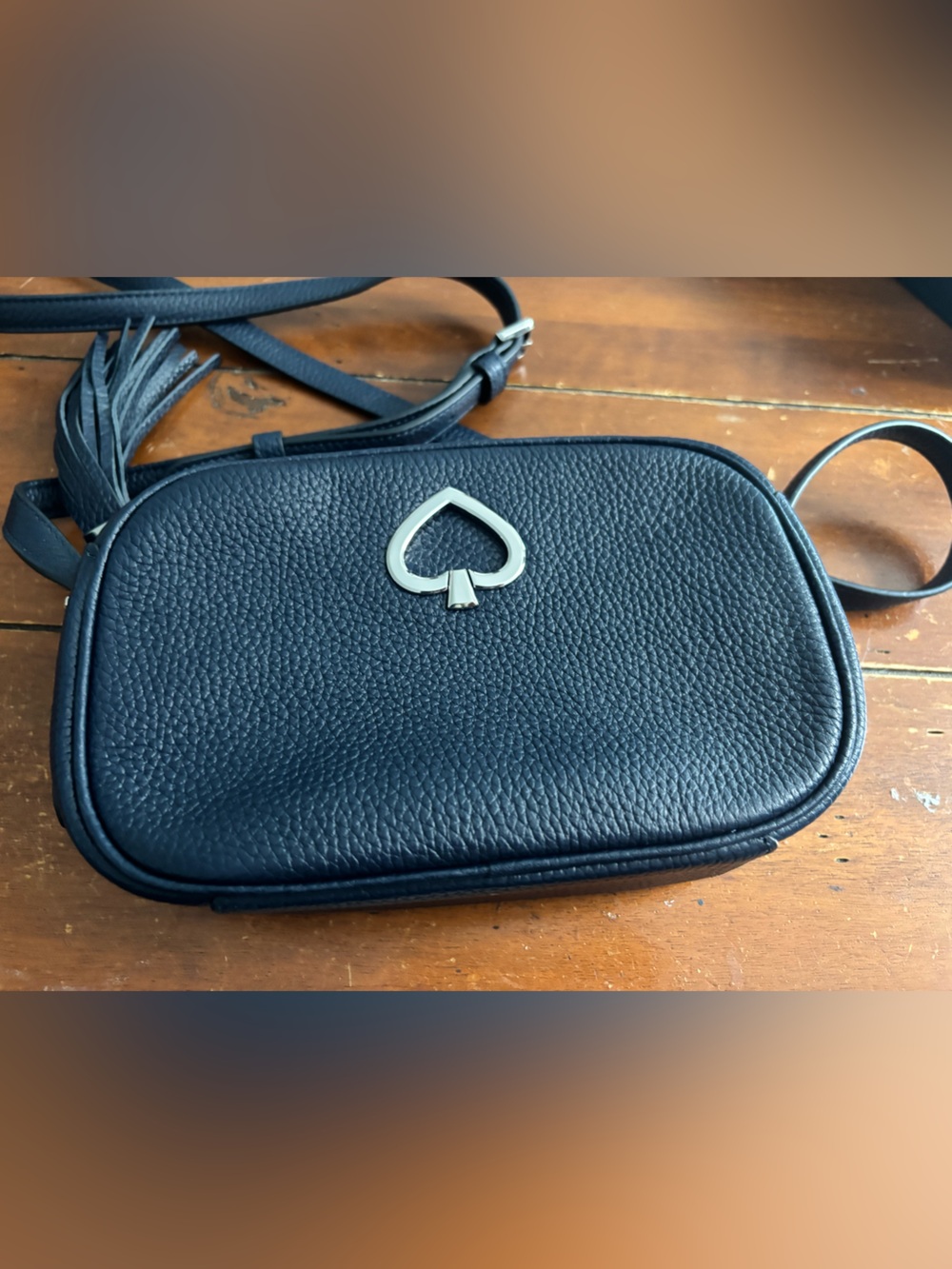 KATE SPADE•NIGHTCAP NAVY KOURTNEY CAMERA CROSSBODY BAG